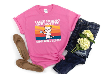 I Like Hiking And Coffee Tee