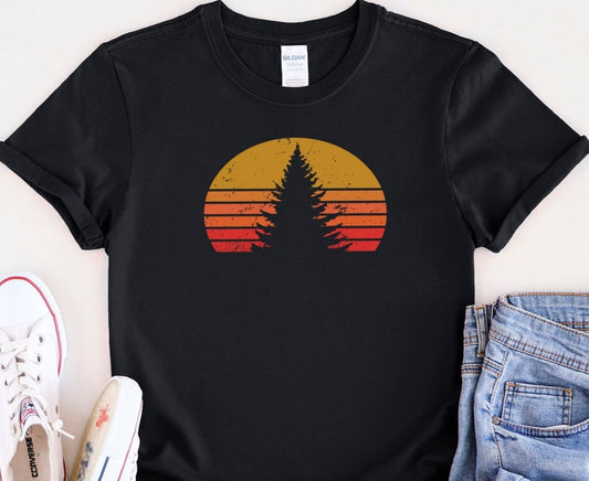 Retro Pinetree Sunset