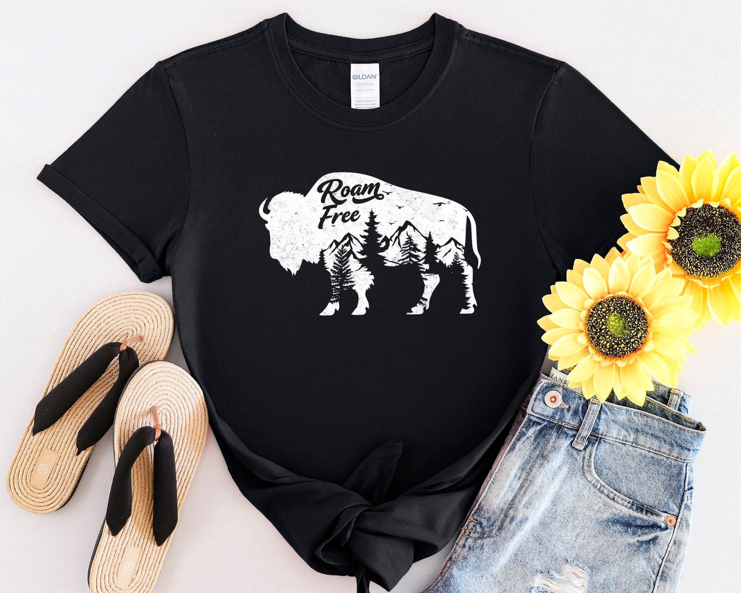 Roam Free Bison Tee