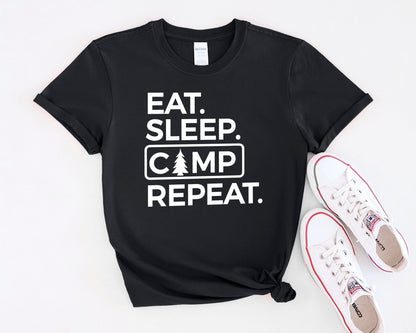 Eat Sleep Camp Repeat Tee