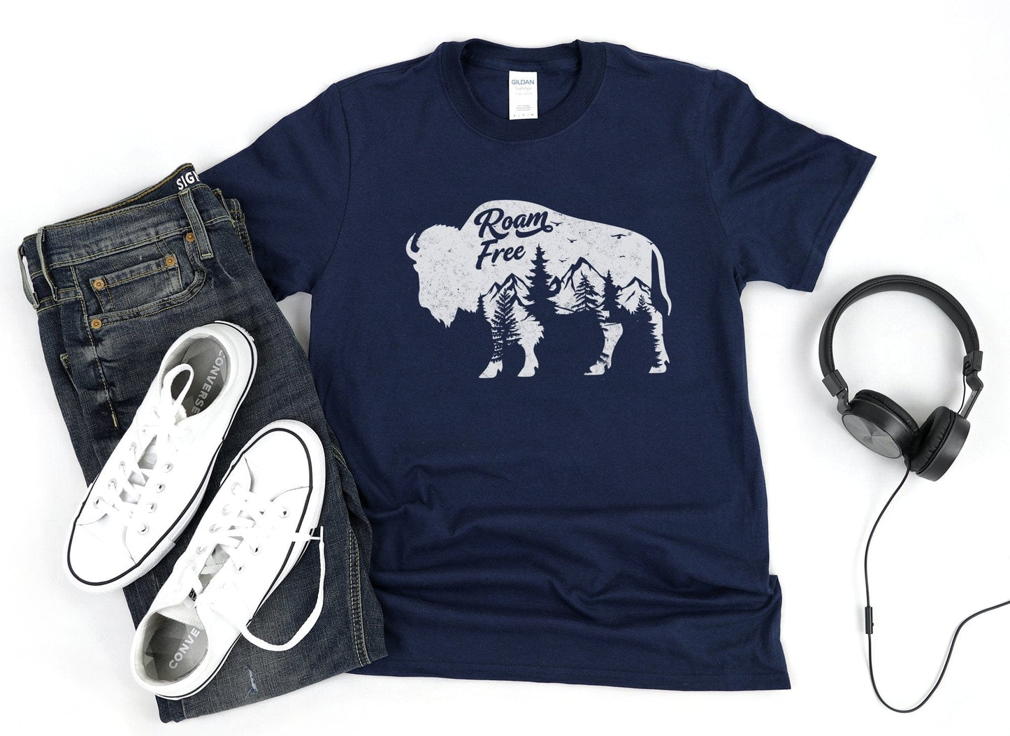 Roam Free Bison Tee