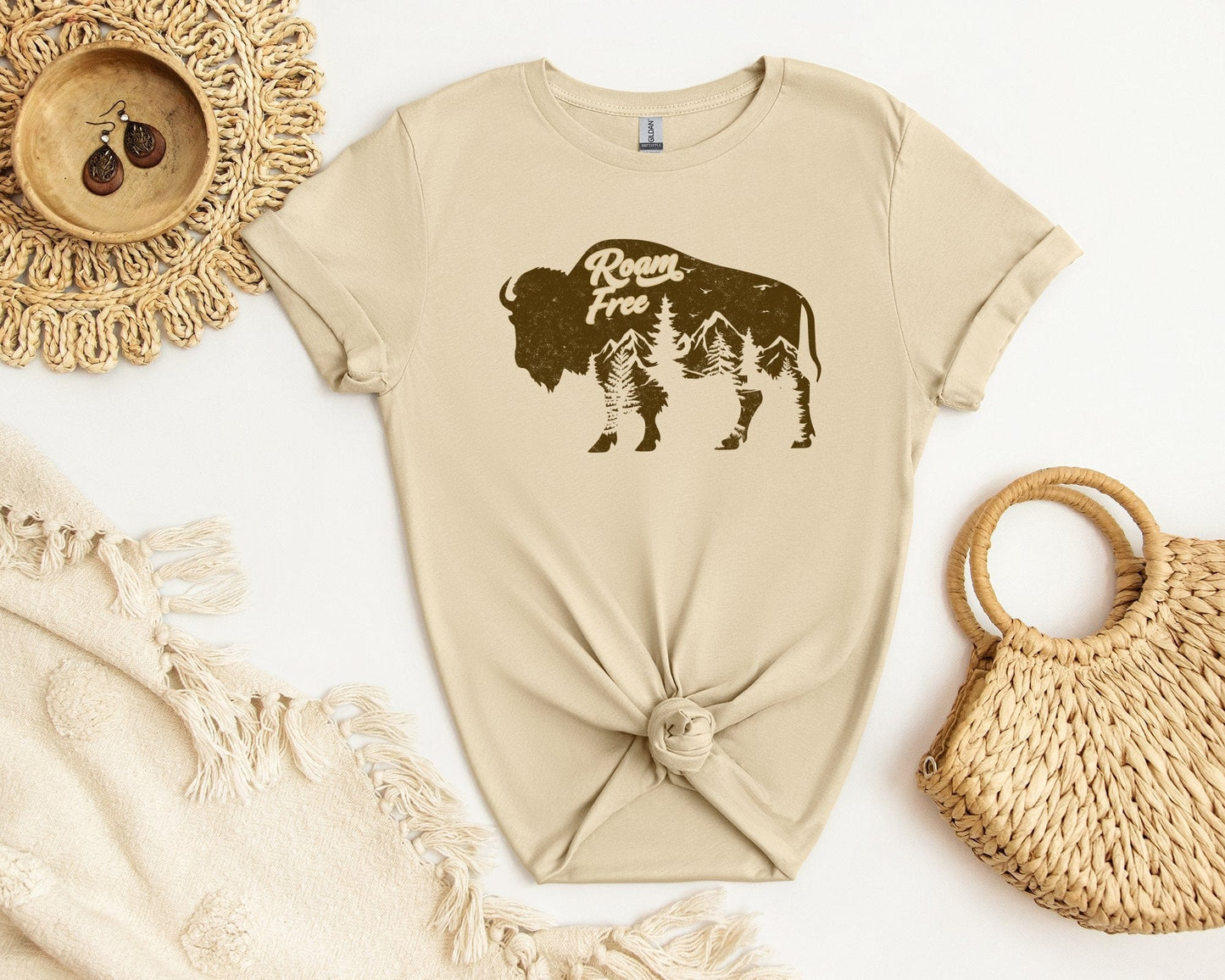 Roam Free Bison Tee