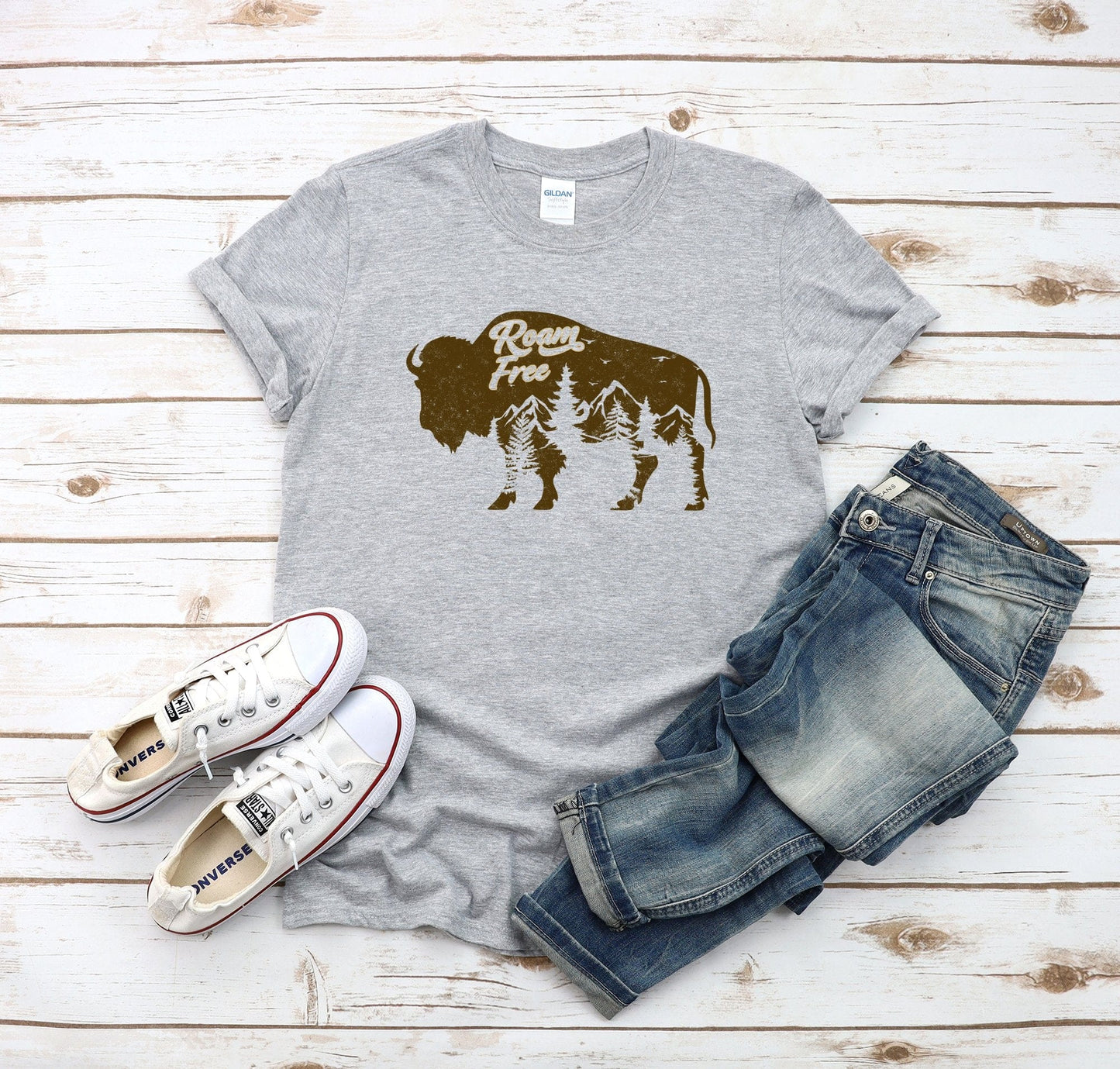 Roam Free Bison Tee