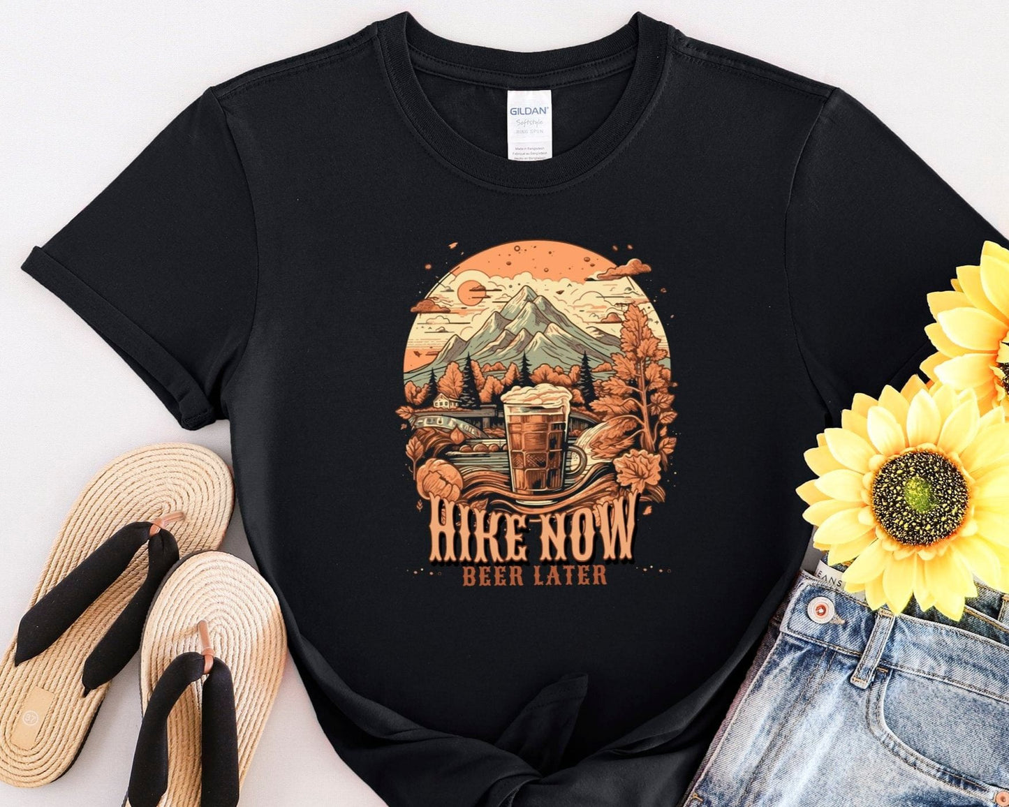 Hike Now, Beer Later T-shirt