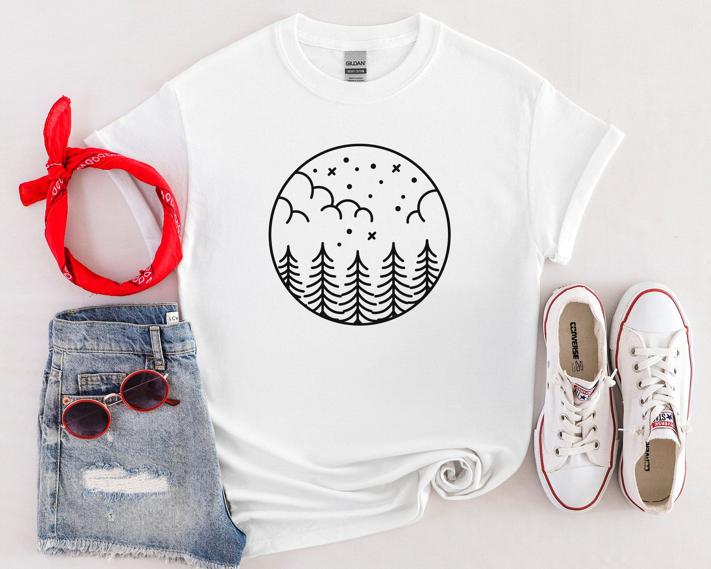 Wilderness Line Art Tee