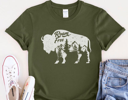 Roam Free Bison Tee