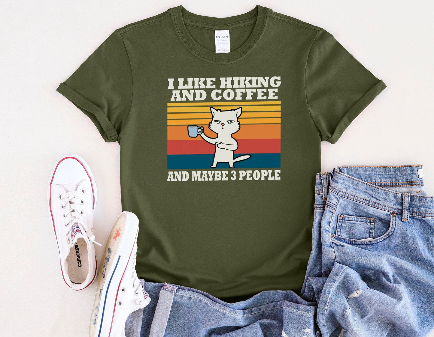 I Like Hiking And Coffee Tee