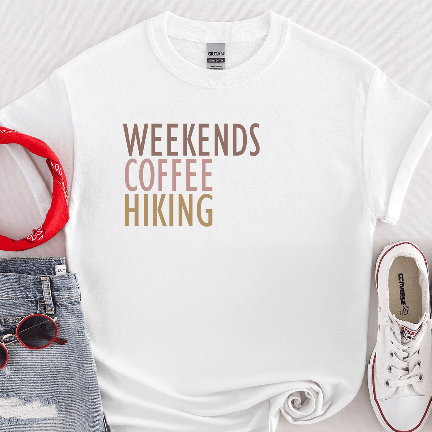 Weekends Coffee And Hiking Tee