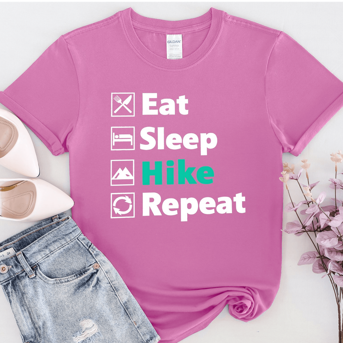 Eat Sleep Hike Repeat T-shirt