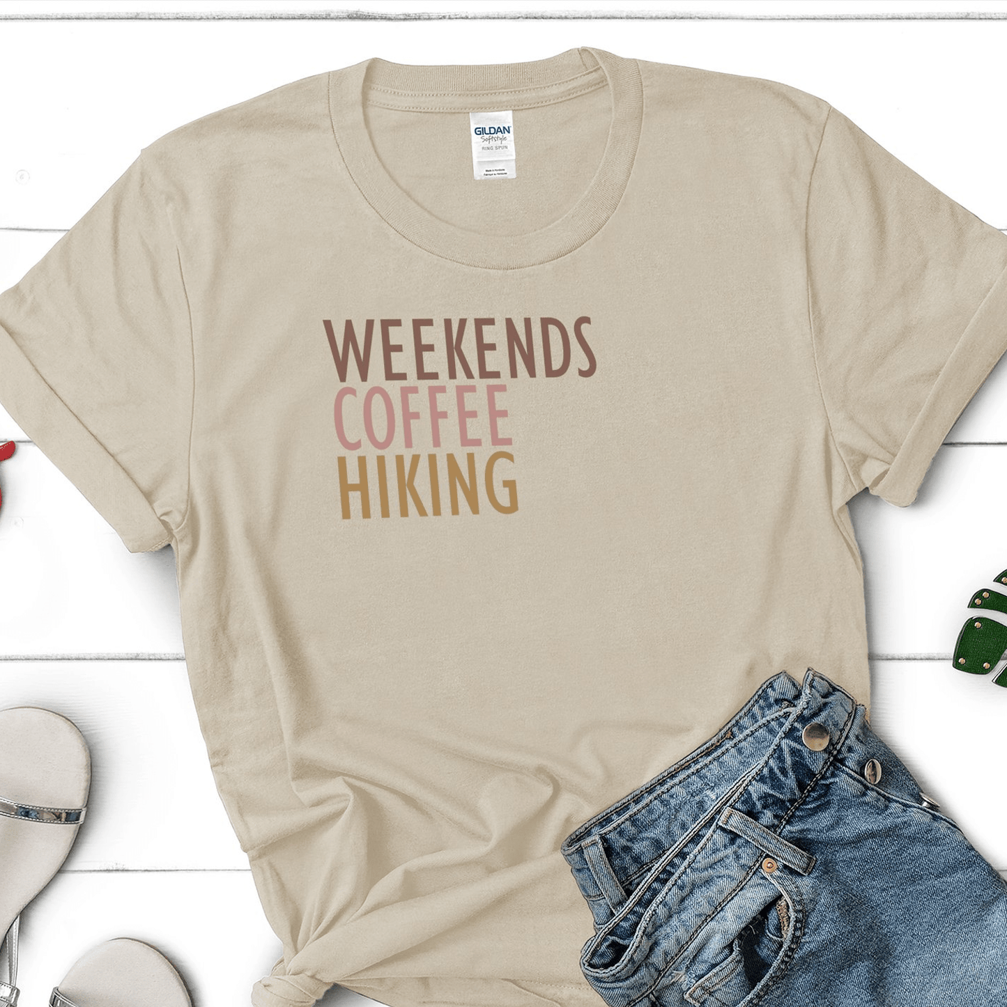 Weekends Coffee And Hiking Tee