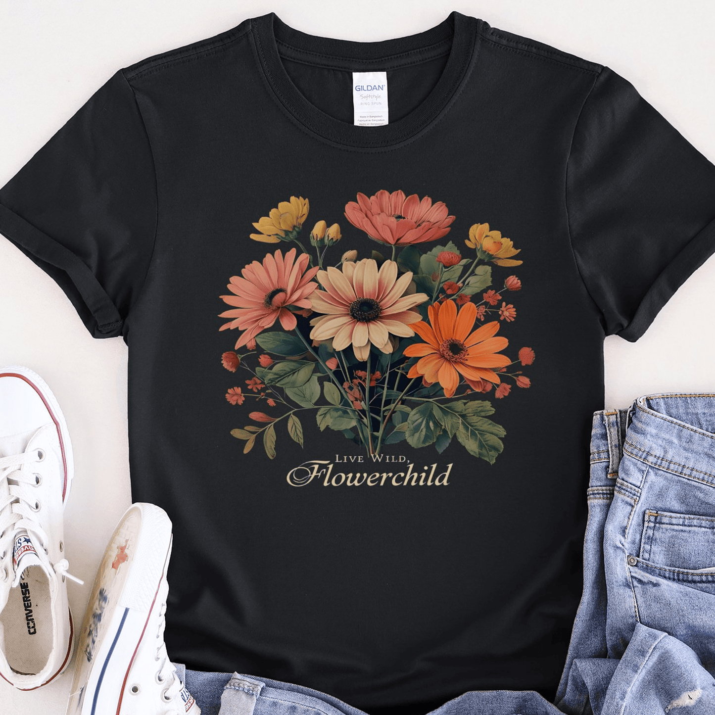 Live Wild, Flowerchild Tee