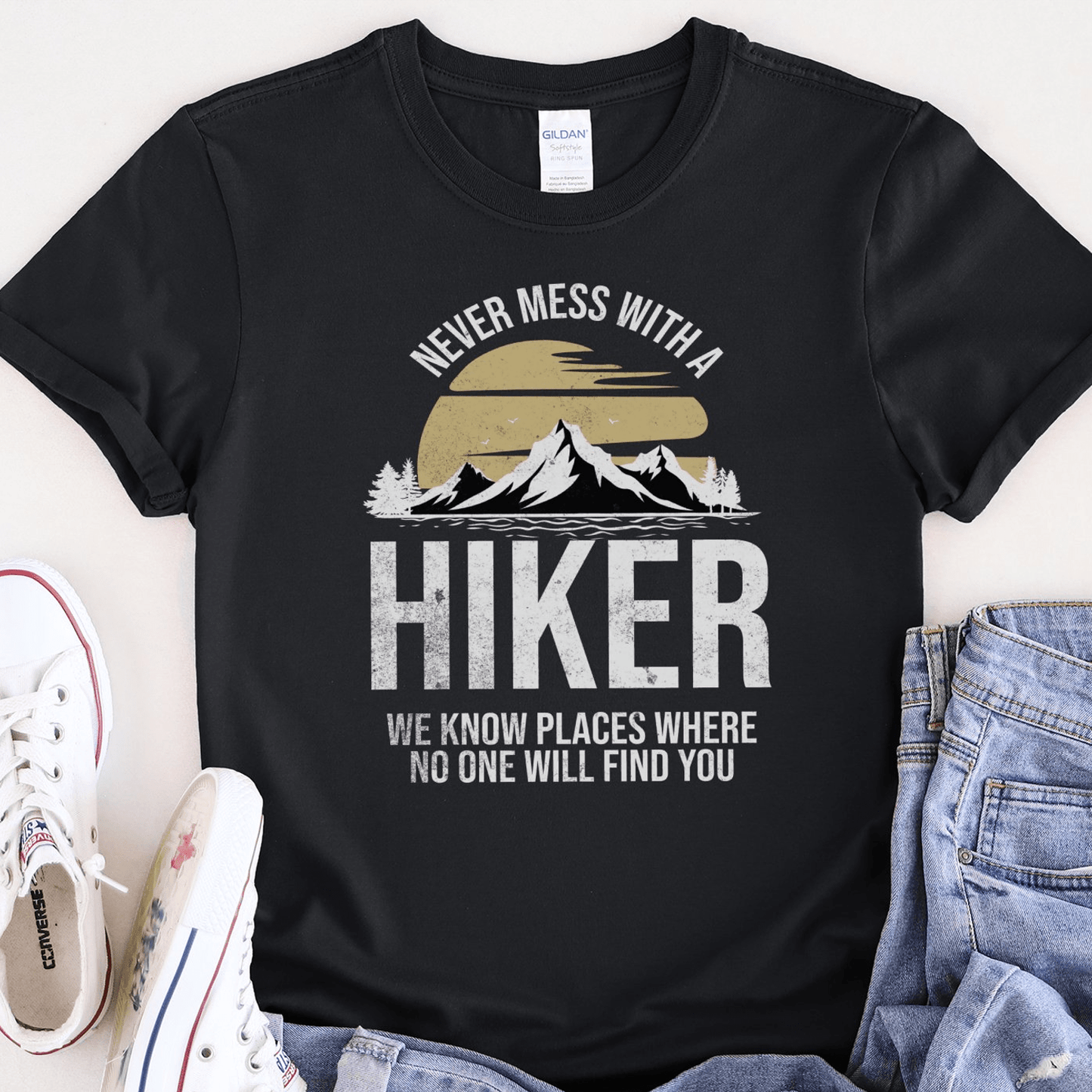 Never Mess With A Hiker Tee